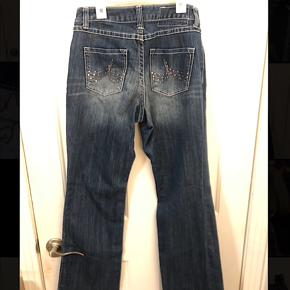 INC Jeans with jeweled pockets.